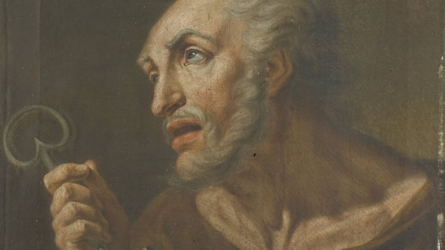 Kuvassa Gerardus Laurentius Keultjesin maalaus Pyhä Pietari vuodelta 1816. Wikimedia Commons.