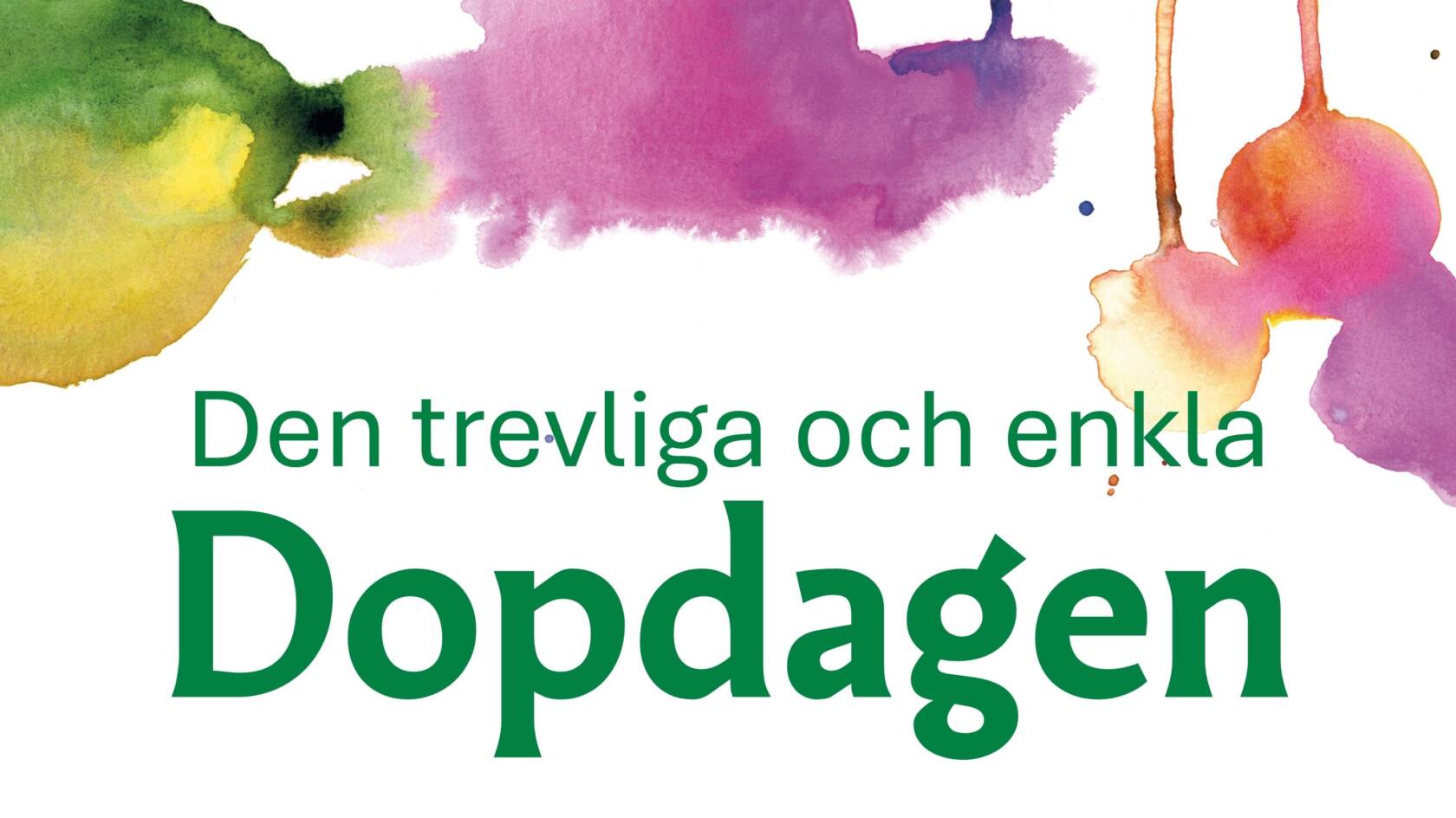 Akvarellbild med doptema.