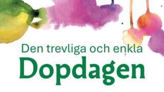 Akvarellbild med doptema.