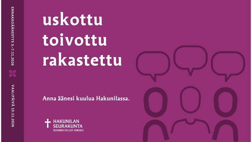 uskottu toivottu rakastettu anna äänesi kuulua hakunilassa
