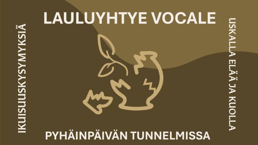 Lauluyhtye Vocale pyhäinpäivän tunnelmissa.